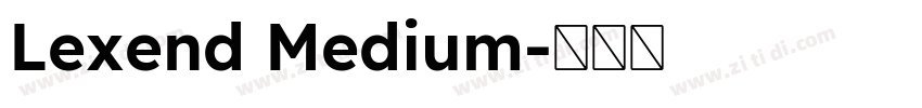 Lexend Medium字体转换